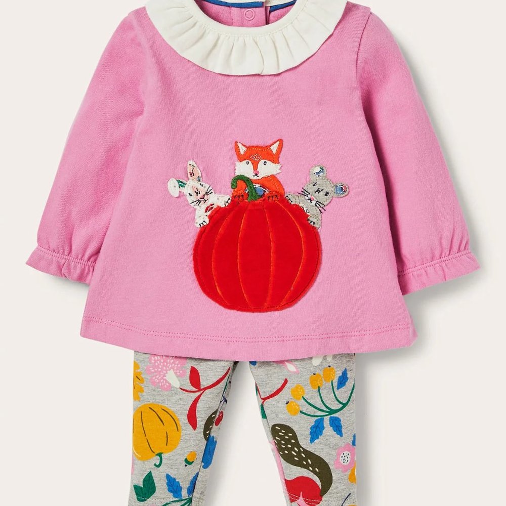 NWOT Mini Boden Pumpkin Forest Friends Play Set